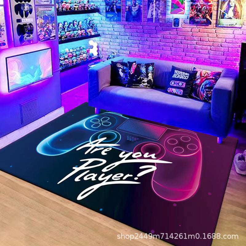 Handle Game Console Carpet Video Game Console Carpet Home Living Room Coffee Table Mat Creative Room Mat