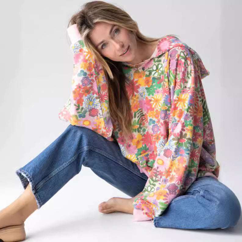 Women's Digital Printed Hoodie - globaltradeleader