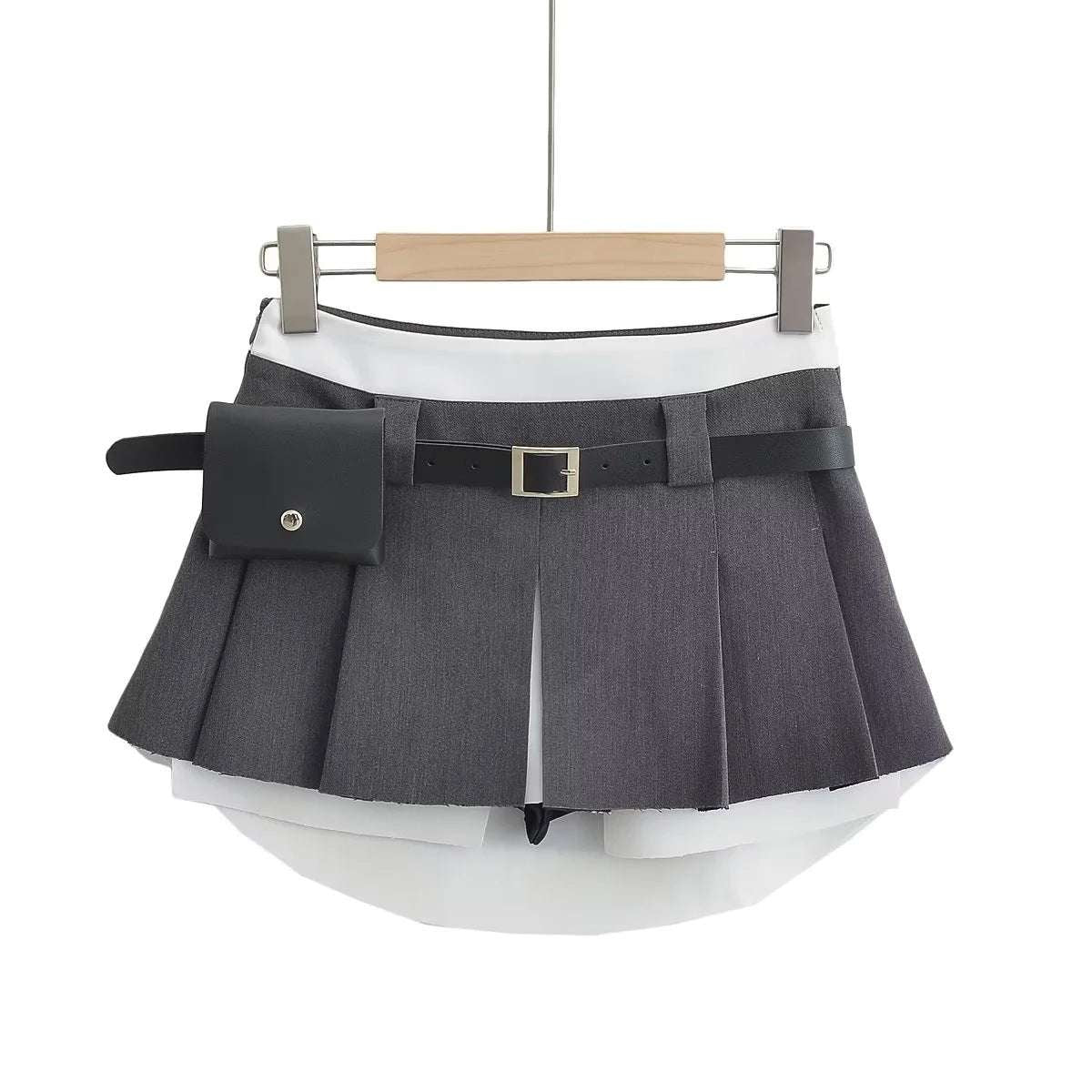 Low Waist Skirt Retro Hip-wrapped Pleated Skirt - globaltradeleader