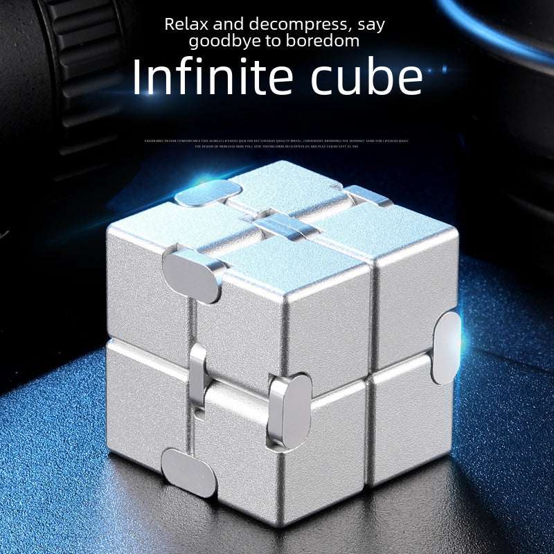 Infinite Cube 1000 Ways To Relieve Stress Adult Metal Alloy Block Finger Toy