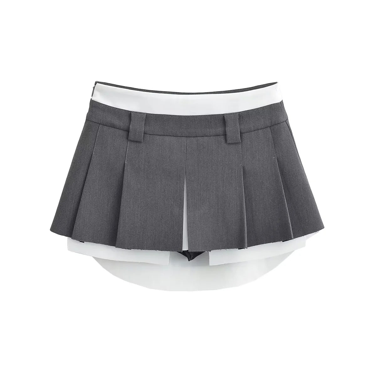 Low Waist Skirt Retro Hip-wrapped Pleated Skirt - globaltradeleader
