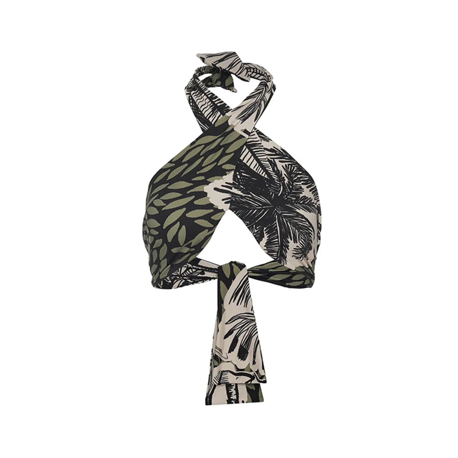 Deep Halter Banded Bikini Suit Women - globaltradeleader