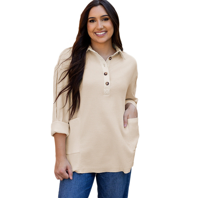 Pullover Round Neck Long Sleeves Top Women's European And American Loose Sweater - globaltradeleader