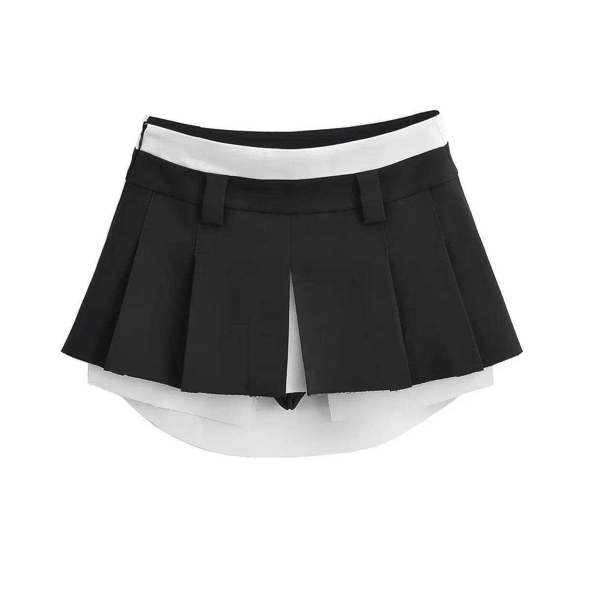 Low Waist Skirt Retro Hip-wrapped Pleated Skirt - globaltradeleader