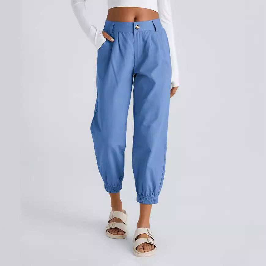 Casual Pants Zipper Diagonal Flap Pocket Pants Casual Pants