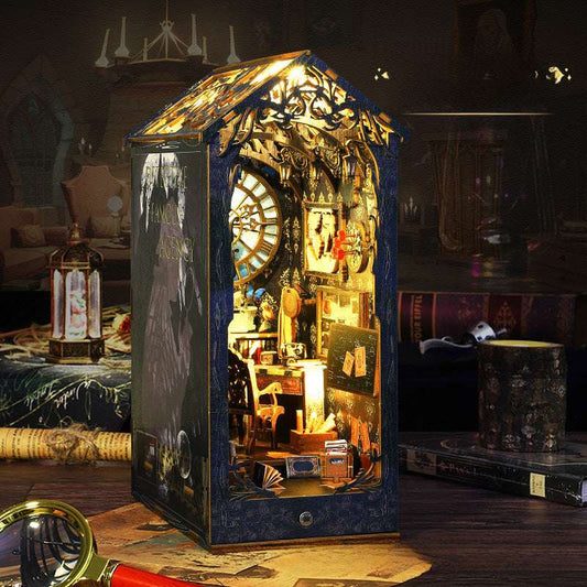 Diy Book Stand Detective Club Hand Assembled Book Stand Diy Cabin Stereo Book Stand 3D Stereo Model