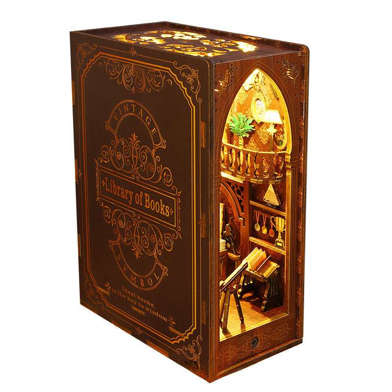 Jiate Wenchuang Diy Book Set Puzzle Book Set Manual Assembled Book Set Diy Cabin Stereo Book Set 3D Stereo Model
