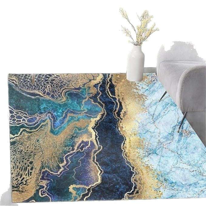 Simple Marble Light Luxury Crystal Velvet Carpet - globaltradeleader