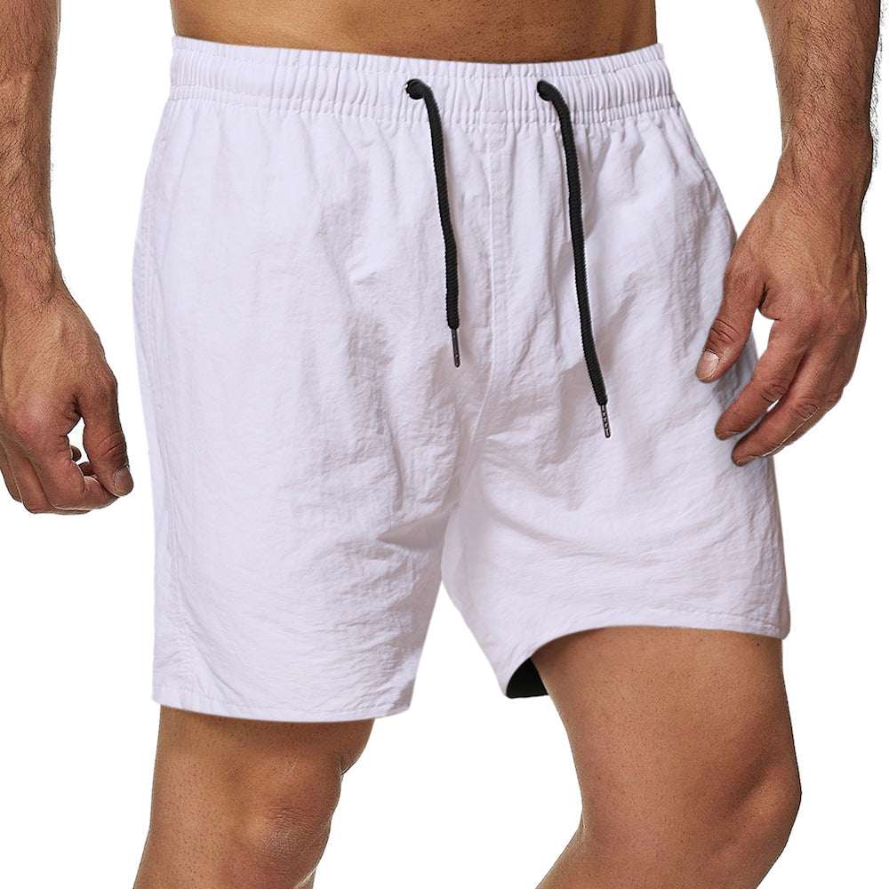 Summer Men's Shorts Candy Color Waterproof Quick-drying Knee Length Pants - globaltradeleader