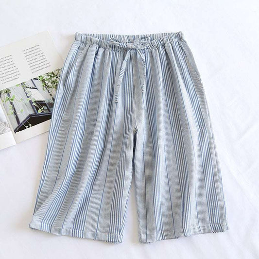 Summer Thin Cotton Double-layer Gauze Beach Pants - globaltradeleader