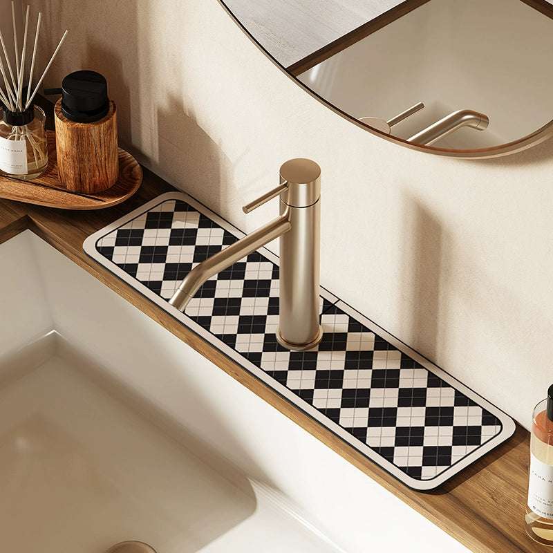 Bathroom Faucet Pad Absorbs Water Quick-drying Wash Basin Soft Pad Wash Basin Drain Pad Kitchen Anti-splash Pad