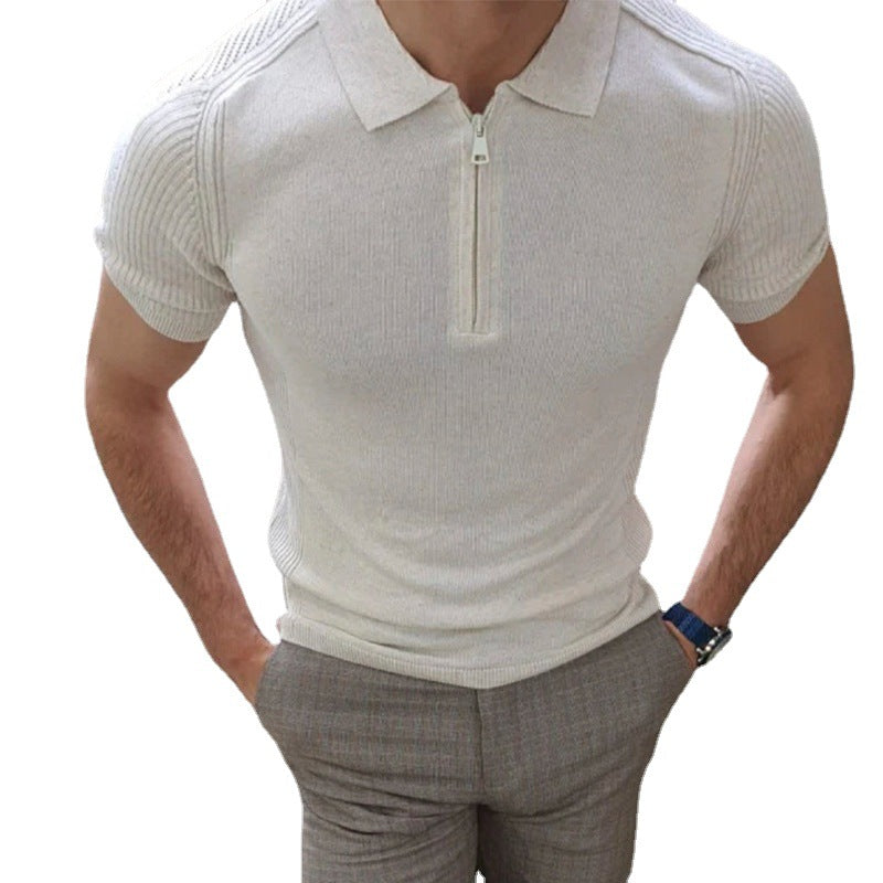 Summer Knitwear Men's Slim Top - globaltradeleader