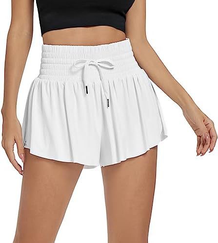 Women's Solid Color Elegant Sports High Waist Shorts - globaltradeleader