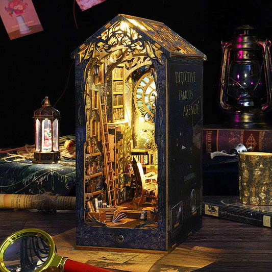 Diy Book Stand Detective Club Hand Assembled Book Stand Diy Cabin Stereo Book Stand 3D Stereo Model