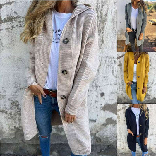New Long Casual Sweater Cardigan Women's Clothing