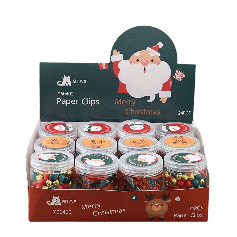 Creative Round Barrel Christmas Clip