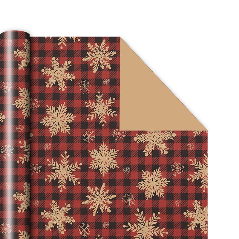 Christmas Cowhide Color Printing Printed Gift Paper