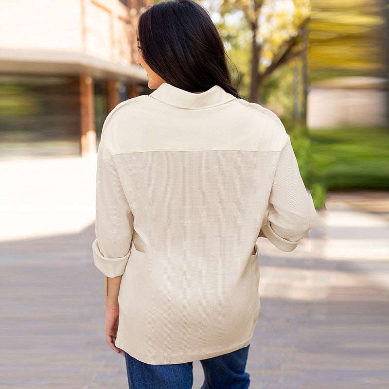 Pullover Round Neck Long Sleeves Top Women's European And American Loose Sweater - globaltradeleader