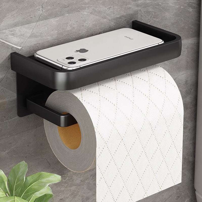 Toilet Punch-free Tissue Holder Bathroom Roll Paper Storage Rack Space Aluminum Tissue Box Toilet Paper Holder Toilet Paper Holder