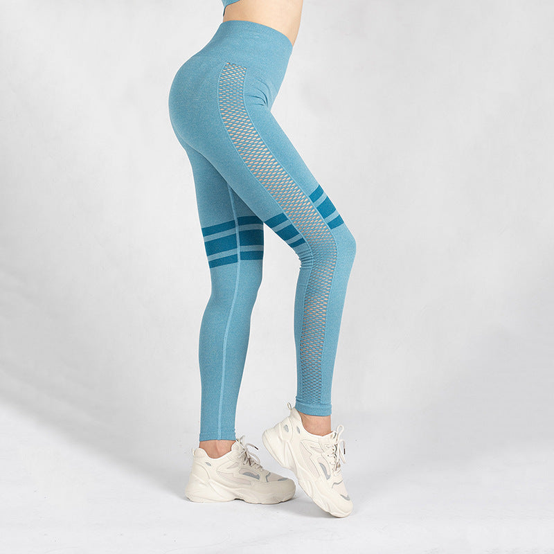 Hollow Mesh Breathable Yoga Pants - globaltradeleader