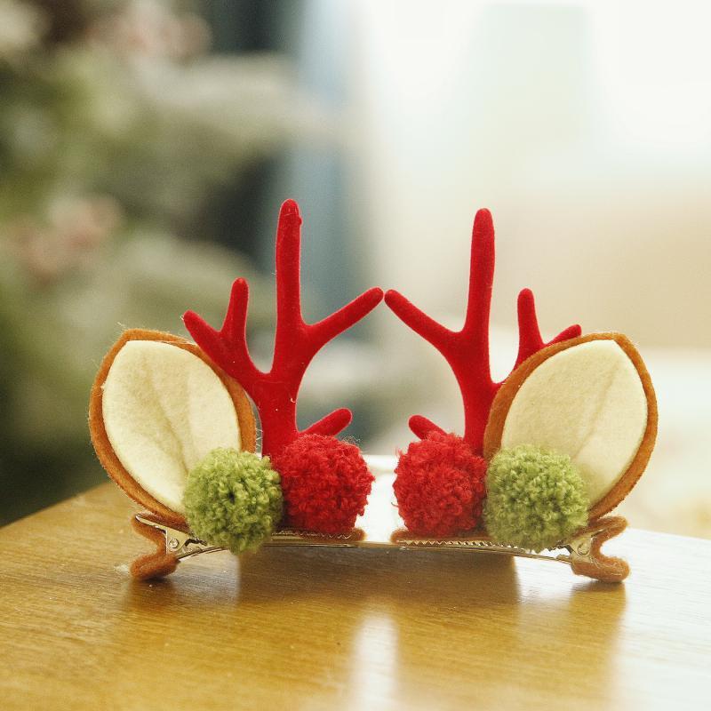 Christmas Cute Elk Horn Hairpin Headdress