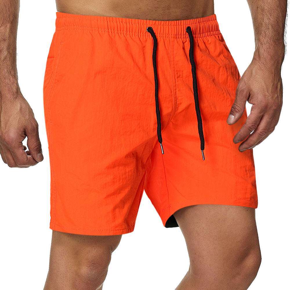 Summer Men's Shorts Candy Color Waterproof Quick-drying Knee Length Pants - globaltradeleader