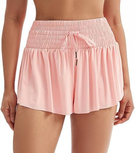 Women's Solid Color Elegant Sports High Waist Shorts - globaltradeleader