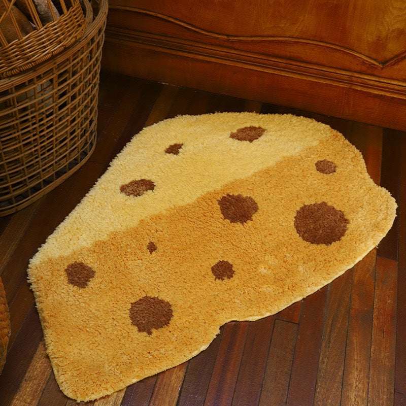 Cartoon Cute Special-shaped Flocking Carpet Household Living Room Non-slip Cool-proof Carpet Bathroom Door Absorbent Floor Mat