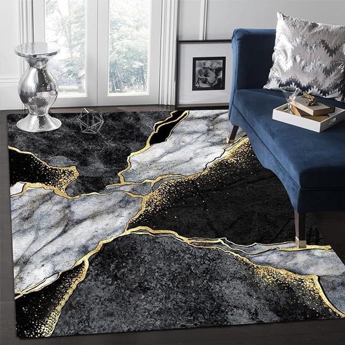 Simple Marble Light Luxury Crystal Velvet Carpet - globaltradeleader