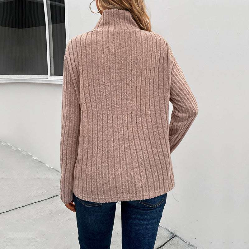 Autumn Fashion Women's Clothing European And American Long-sleeved Turtleneck Sweater