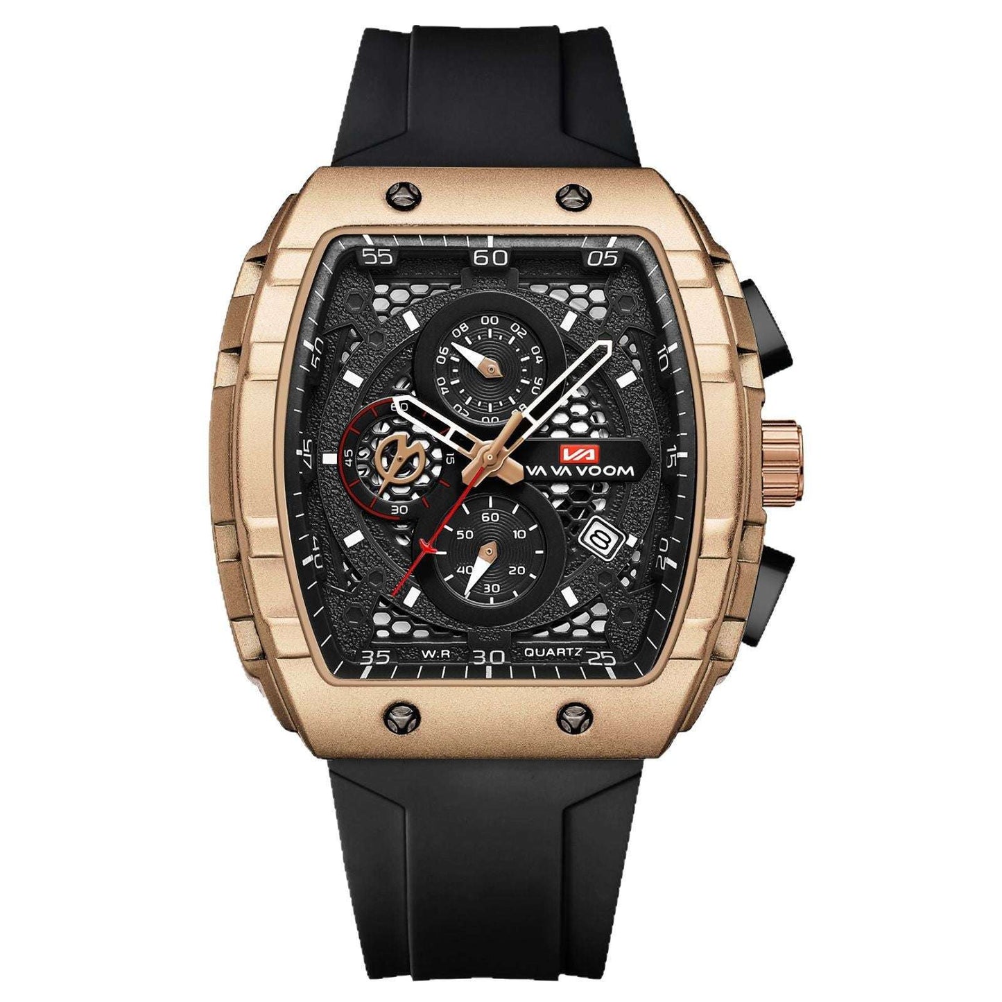 Multifunctional Business Waterproof Calendar Wine Barrel Non-automatic Mechanical Watch