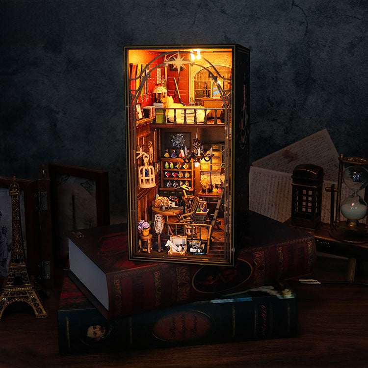 Hongda Diy Cottage Mira Magic House 3d Three-dimensional Assembled Book Stand Building Model Adult Decompression Toy Gift