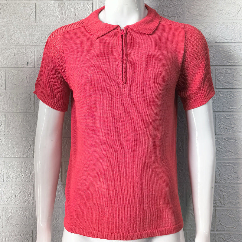 Summer Knitwear Men's Slim Top - globaltradeleader