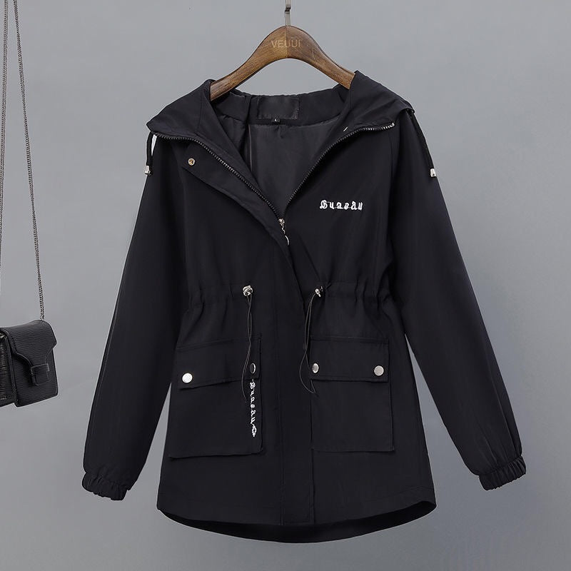 Small Plush Velvet Thick Coat Women Autumn And Winter New Korean Style Casual Short Loose Large Size Windbreaker