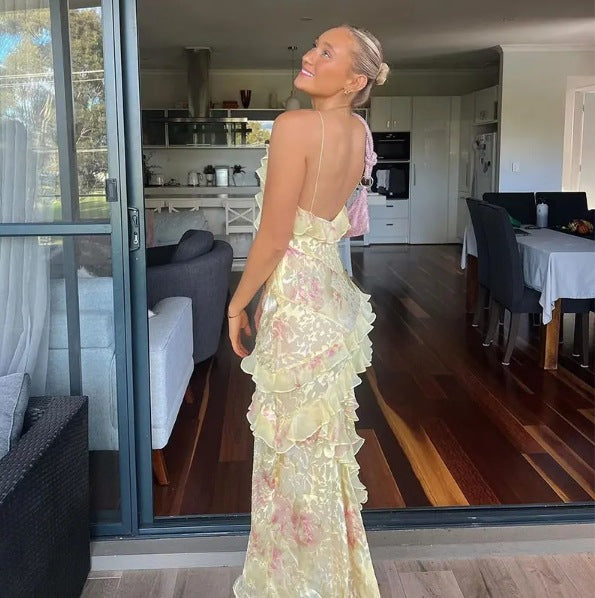 Women's Express Explosions Wave Edge Sling Dress