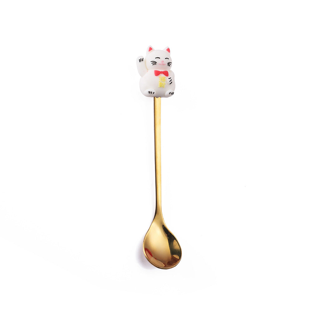 Christmas Cartoon Tableware Cat's Paw Spoon