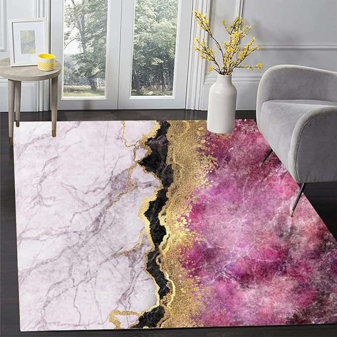 Simple Marble Light Luxury Crystal Velvet Carpet - globaltradeleader