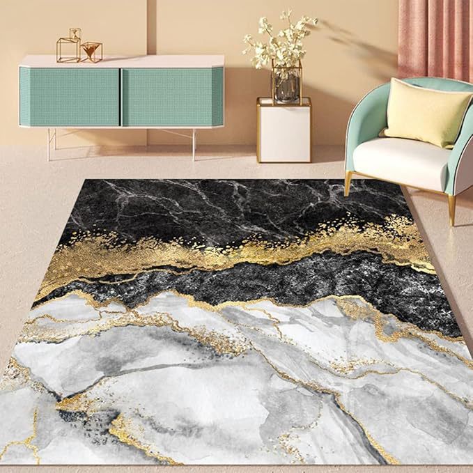 Simple Marble Light Luxury Crystal Velvet Carpet - globaltradeleader