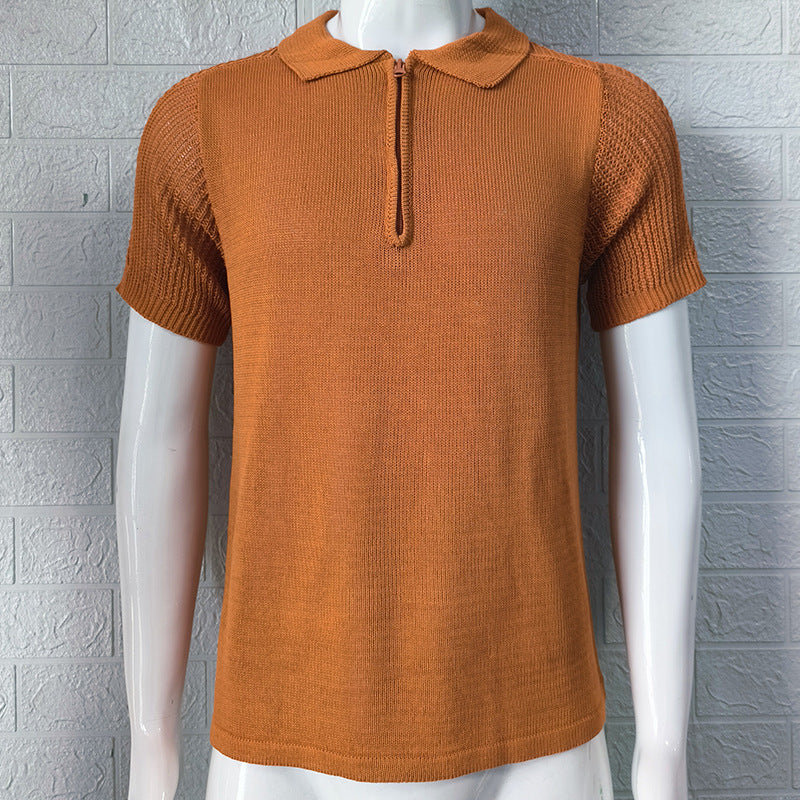 Summer Knitwear Men's Slim Top - globaltradeleader