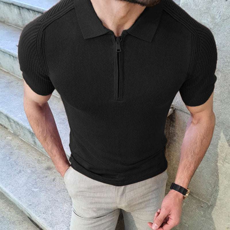Summer Knitwear Men's Slim Top - globaltradeleader