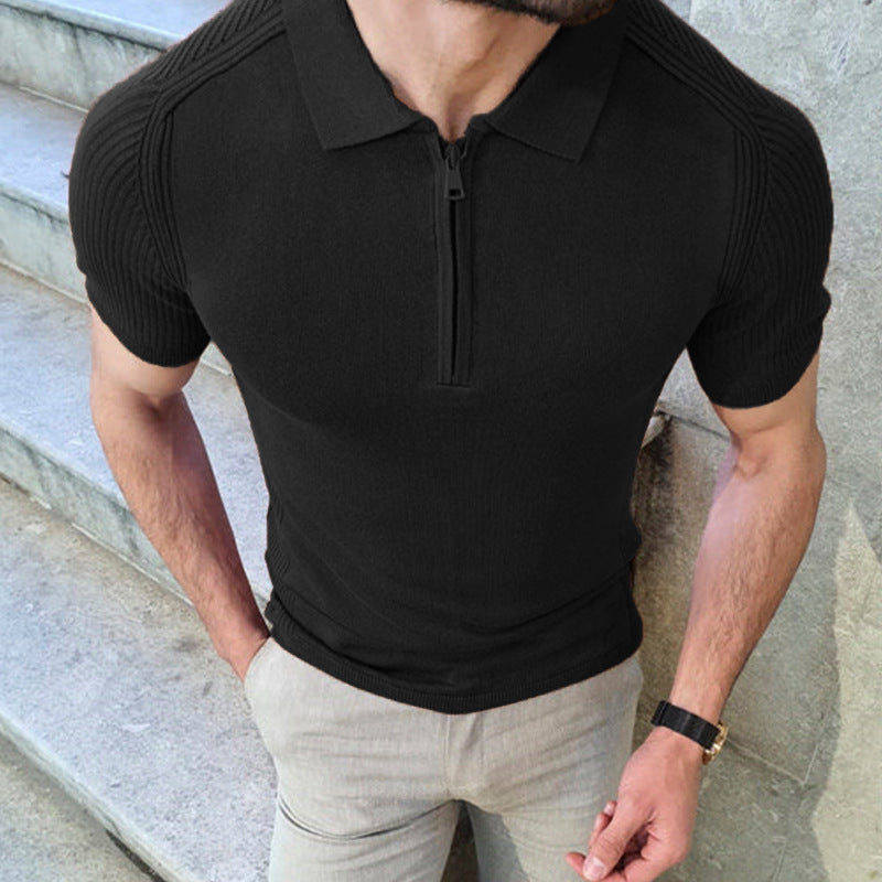 Summer Knitwear Men's Slim Top - globaltradeleader