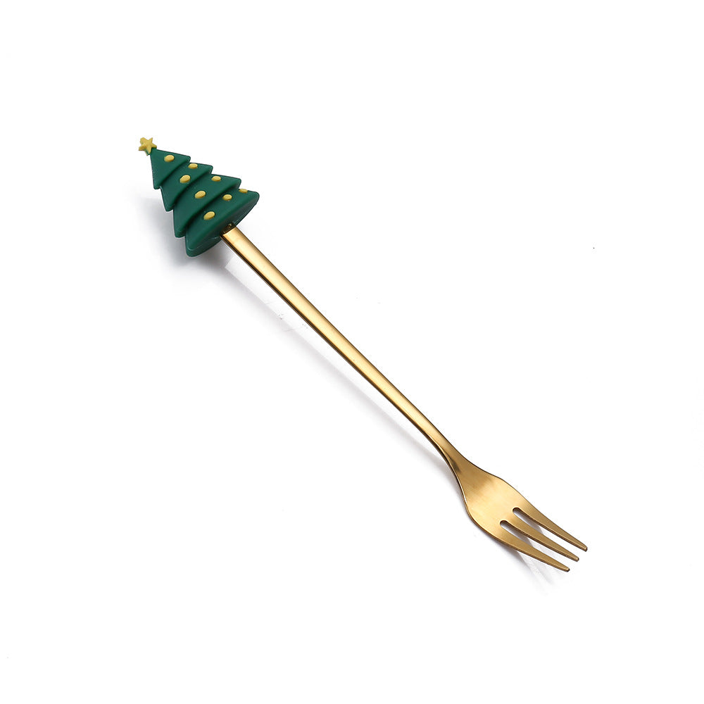 Christmas Cartoon Tableware Cat's Paw Spoon