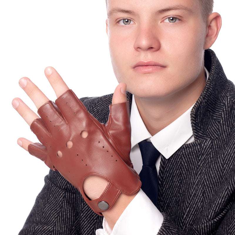 Winter Sheepskin Half Finger Gloves - globaltradeleader