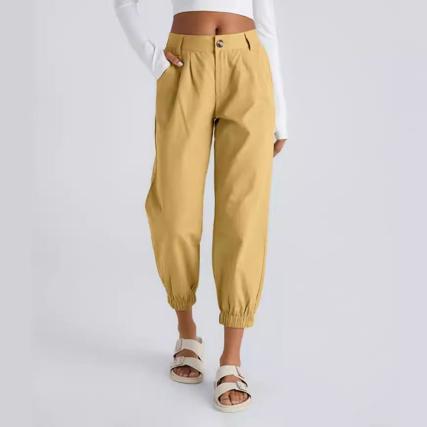 Casual Pants Zipper Diagonal Flap Pocket Pants Casual Pants