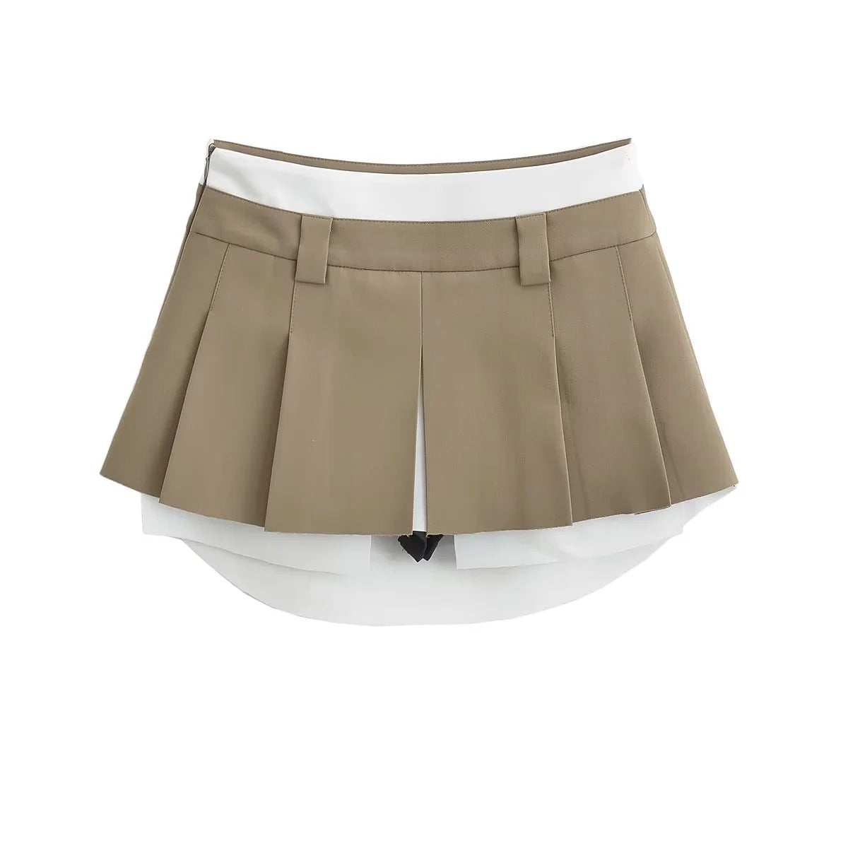 Low Waist Skirt Retro Hip-wrapped Pleated Skirt - globaltradeleader