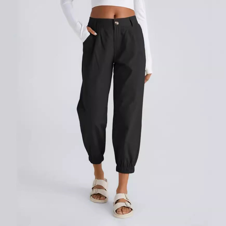 Casual Pants Zipper Diagonal Flap Pocket Pants Casual Pants