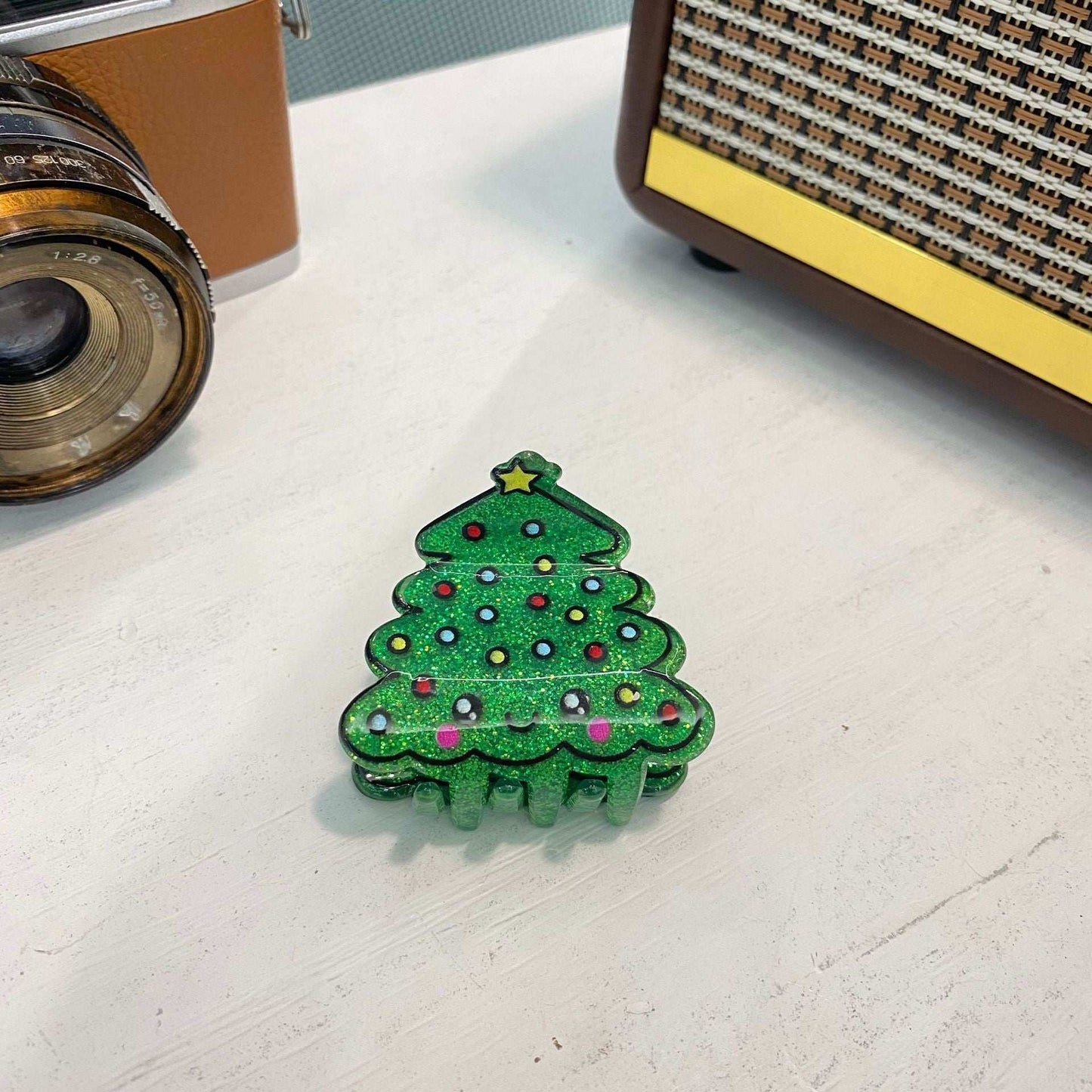 Christmas Grip Snowman Barrettes Personality Back Head