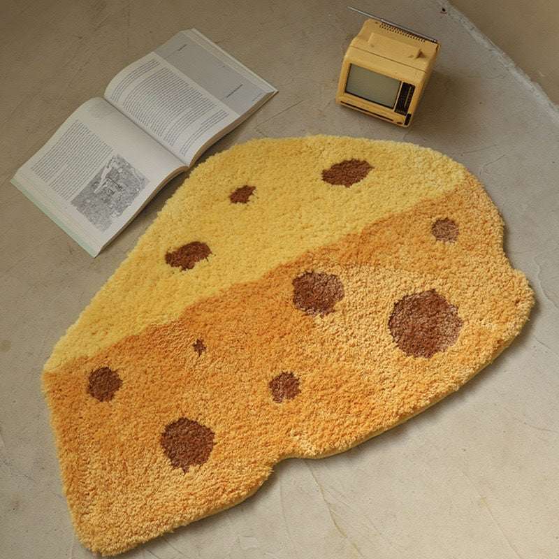 Cartoon Cute Special-shaped Flocking Carpet Household Living Room Non-slip Cool-proof Carpet Bathroom Door Absorbent Floor Mat