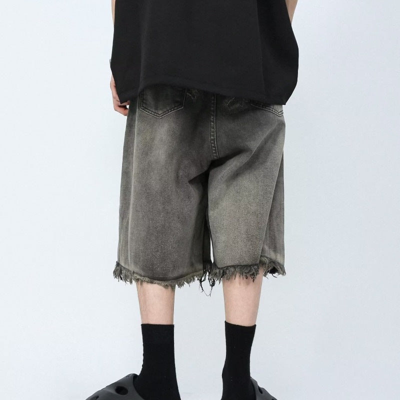 Mid-waist New Distressed Summer Zipper Washed Jeans - globaltradeleader