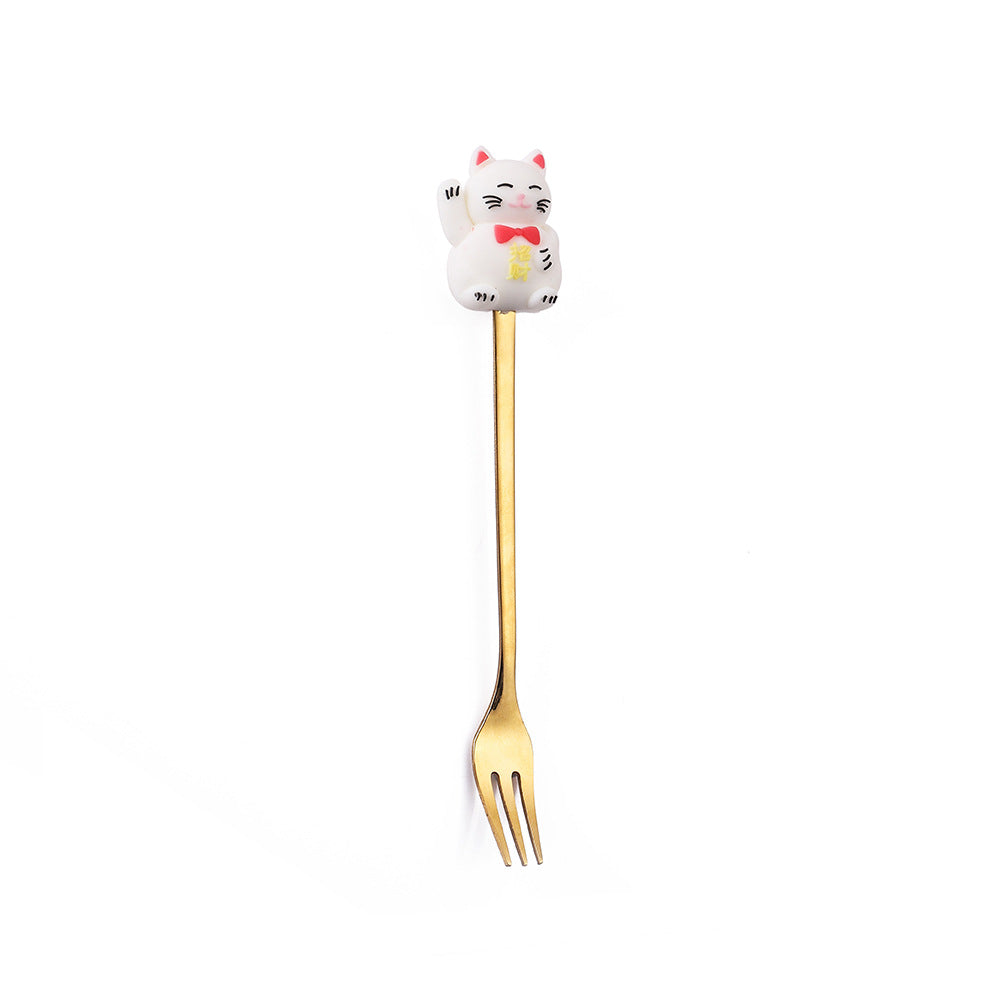 Christmas Cartoon Tableware Cat's Paw Spoon